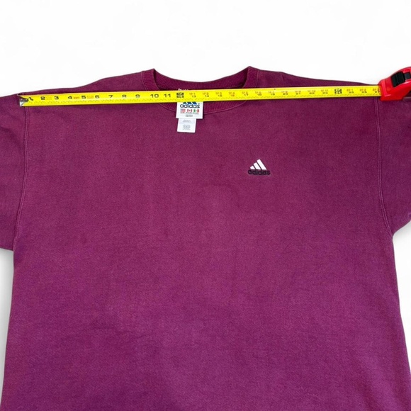 Vintage 90s Adidas Purple Crewneck Sweatshirt Men’s Size XL Embroidered Logo USA - Picture 7 of 8